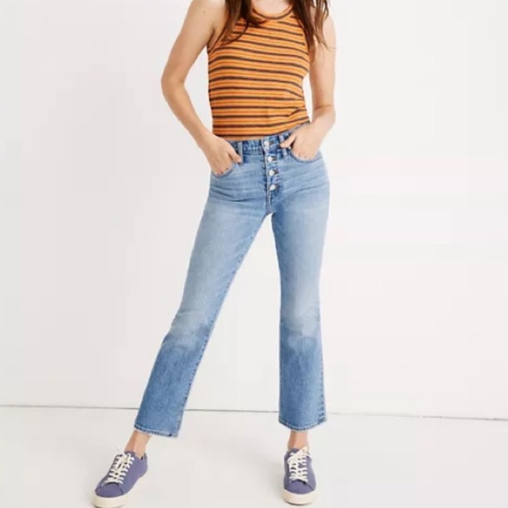 Madewell Cali Demi Boot Jean Medium Wash Size 24